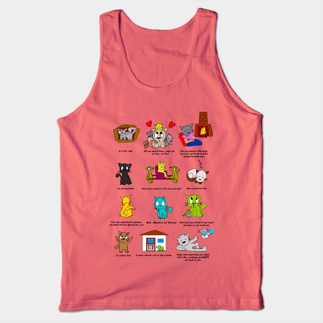 Feline Fine Tank Top by PamperedPets